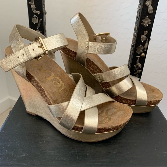Sam Edelman Women’s Nelson Cork Wedges—Jute - Picture 1 of 4